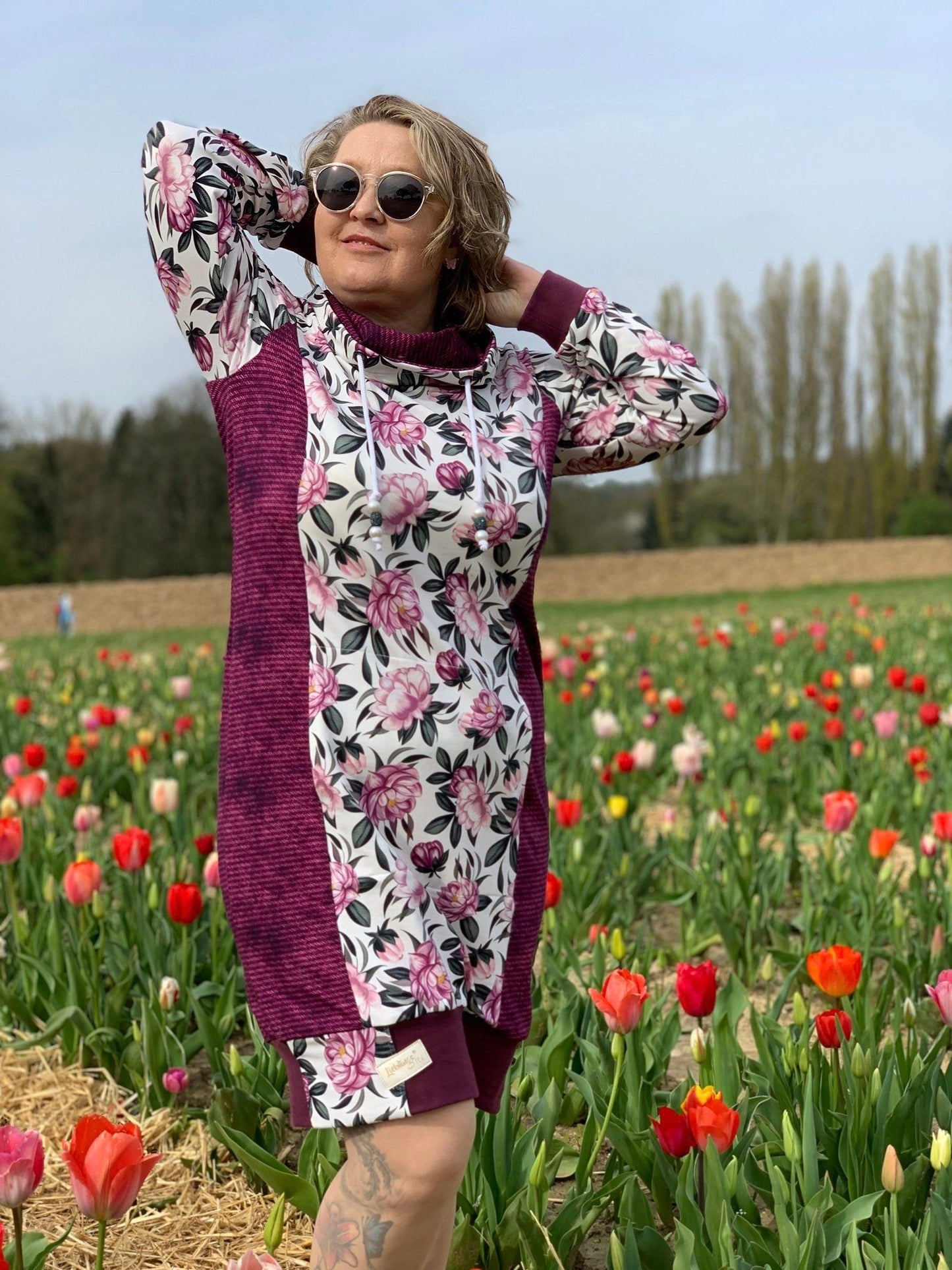Hoodiekleid Jonine Gr. 32-48 beamerfähig