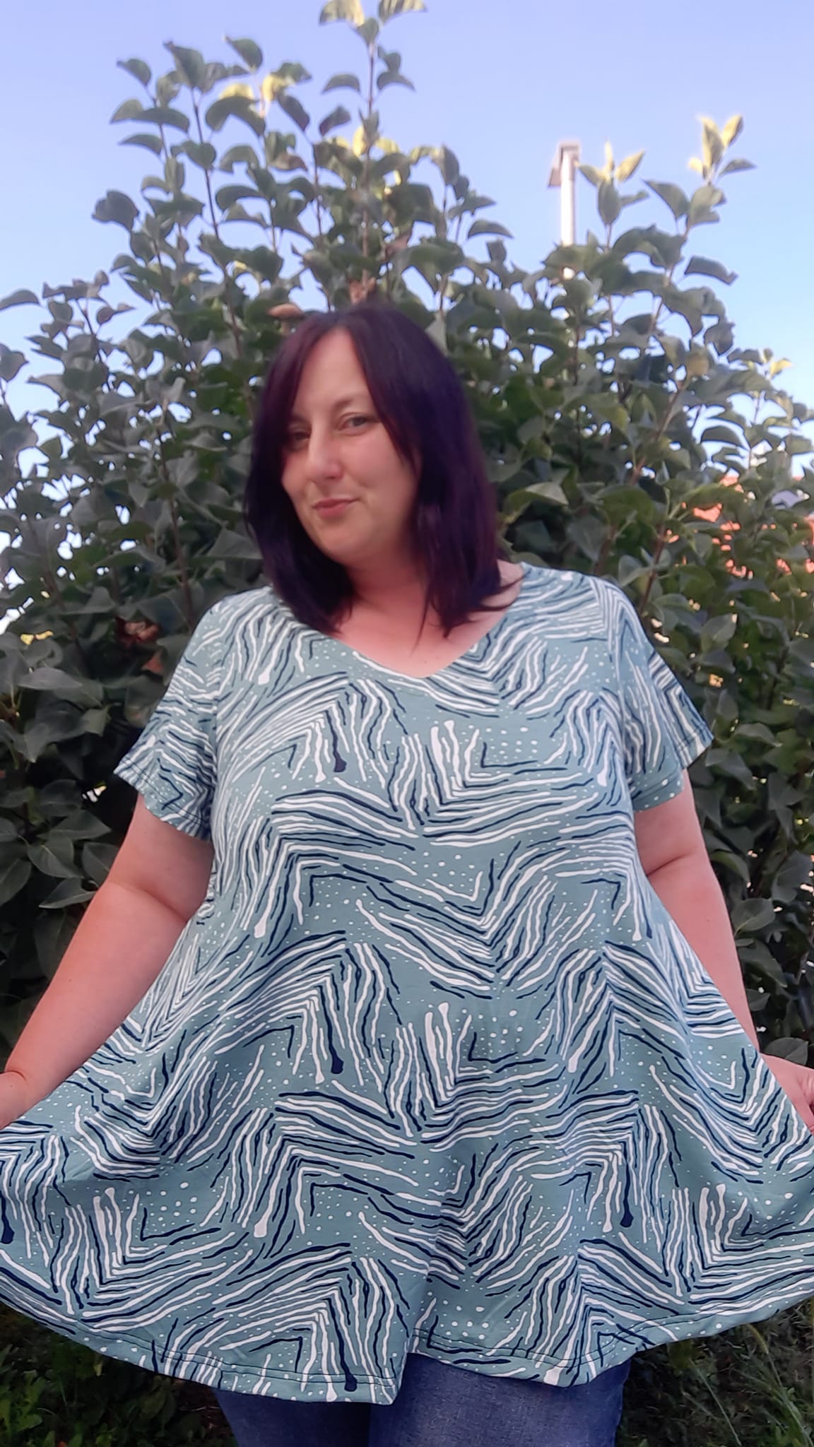 Shirt mit RV Sontje Curvy 48-60 beamerfähig