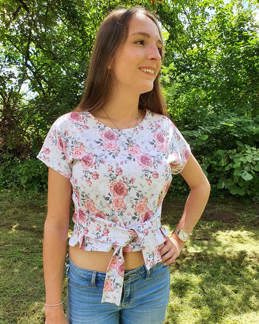 Madita Cropped Shirt Damen Gr. 32-42 Beamerfähig
